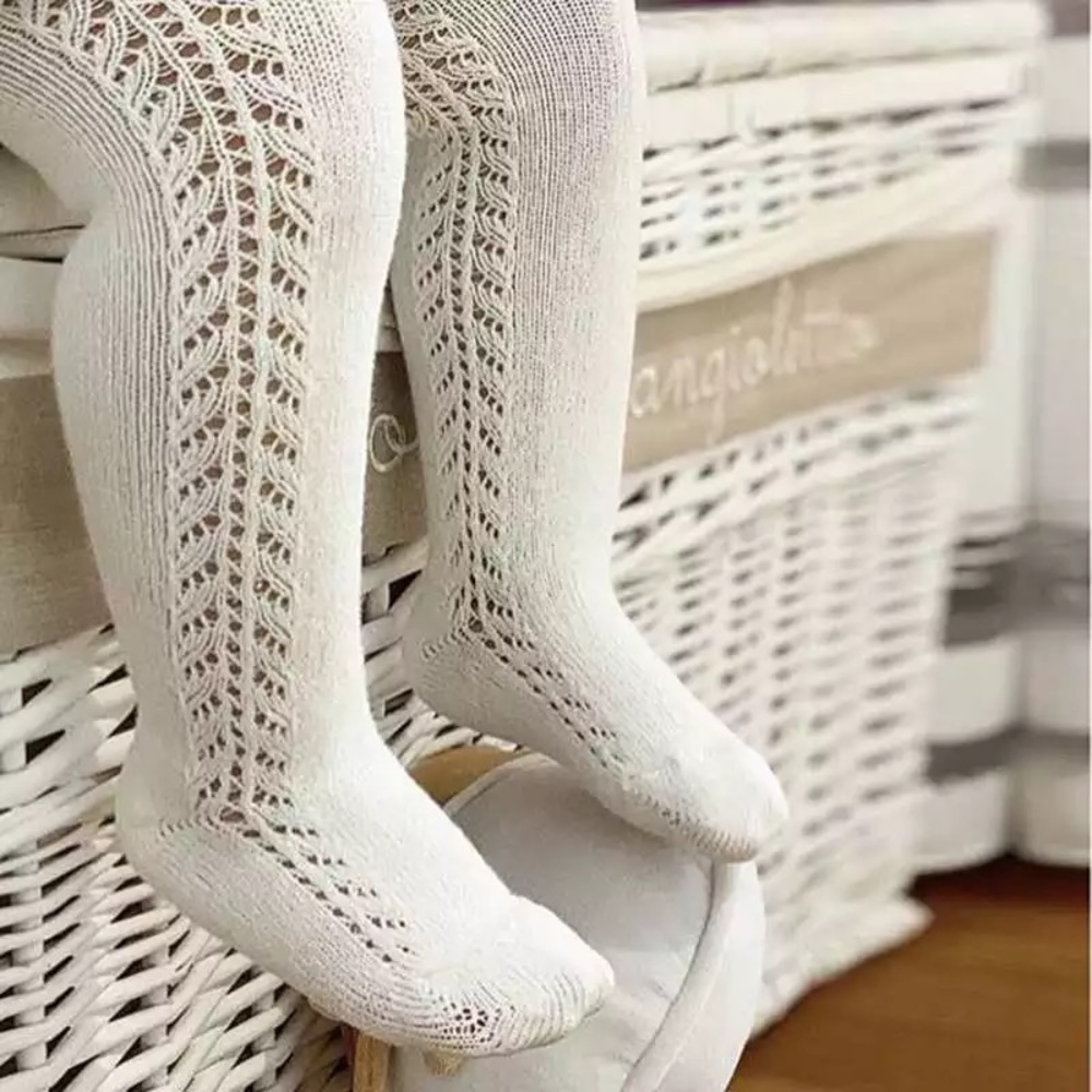 White Boho Chic tights